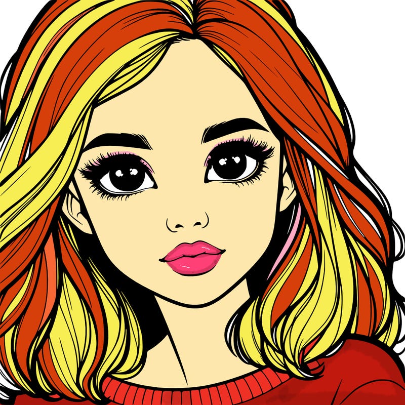 realistic girl whith cute eyes