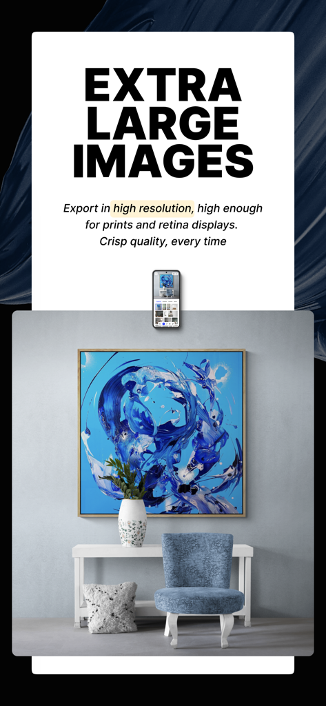 Exportation d'œuvres d'art en haute résolution pour des impressions professionnelles et des affichages numériques