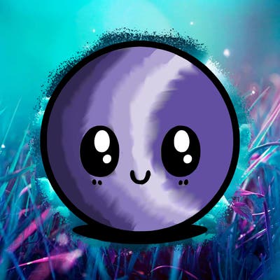 a blank, round circle