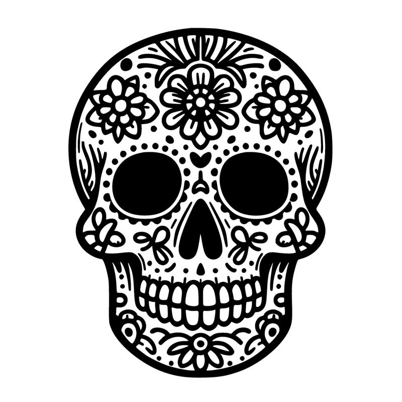 a skull for day of the dead