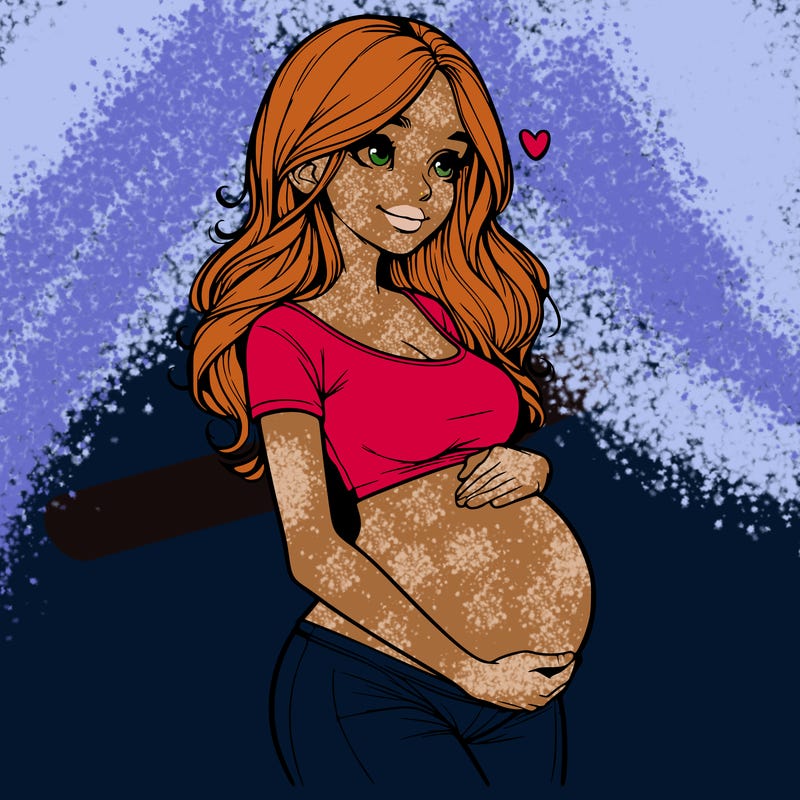 realistic pregnant girl