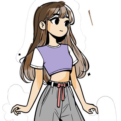 girl in a cute crop top
