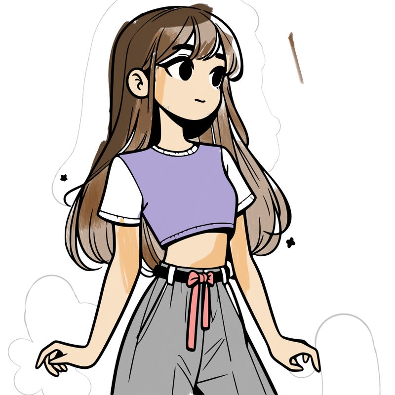 girl in a cute crop top