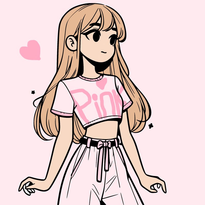 girl in a cute crop top