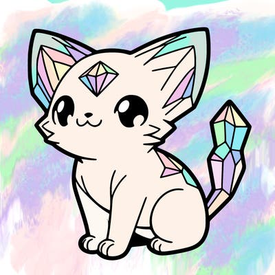 crystal kitten