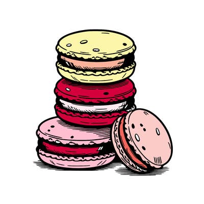 stack of macarons