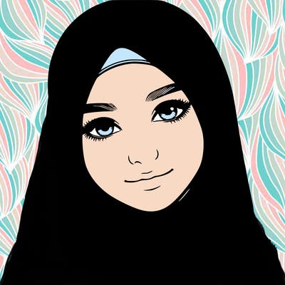 realistic girl with hijap