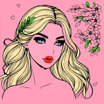 beautiful realistic girl
