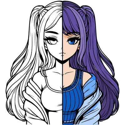 realistic girl split