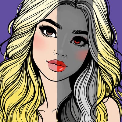 beautiful realistic girl