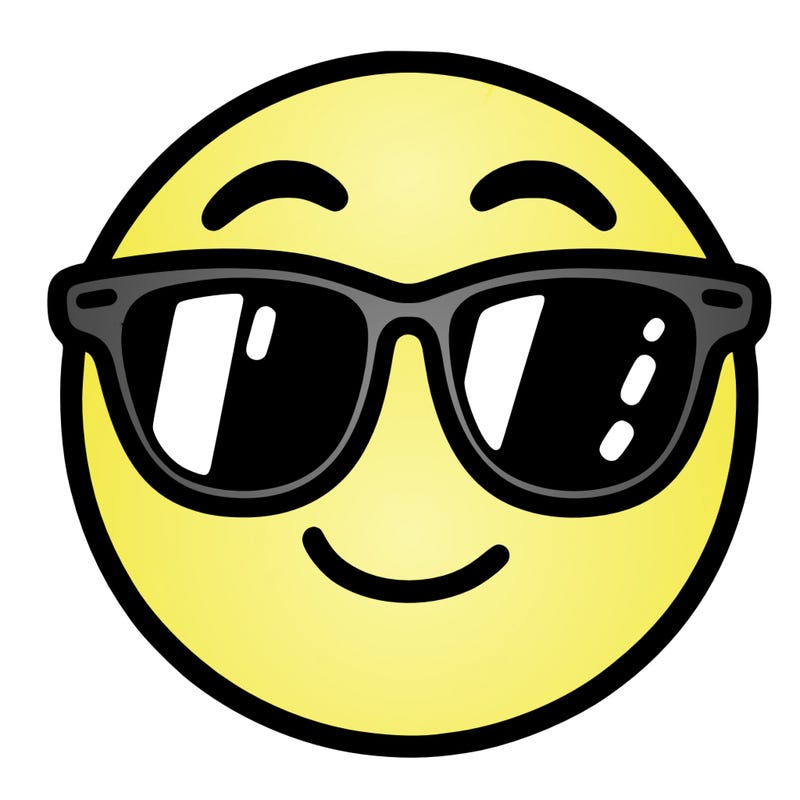 emoji with sunglasses