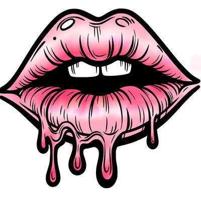 lips that look realistic and drip