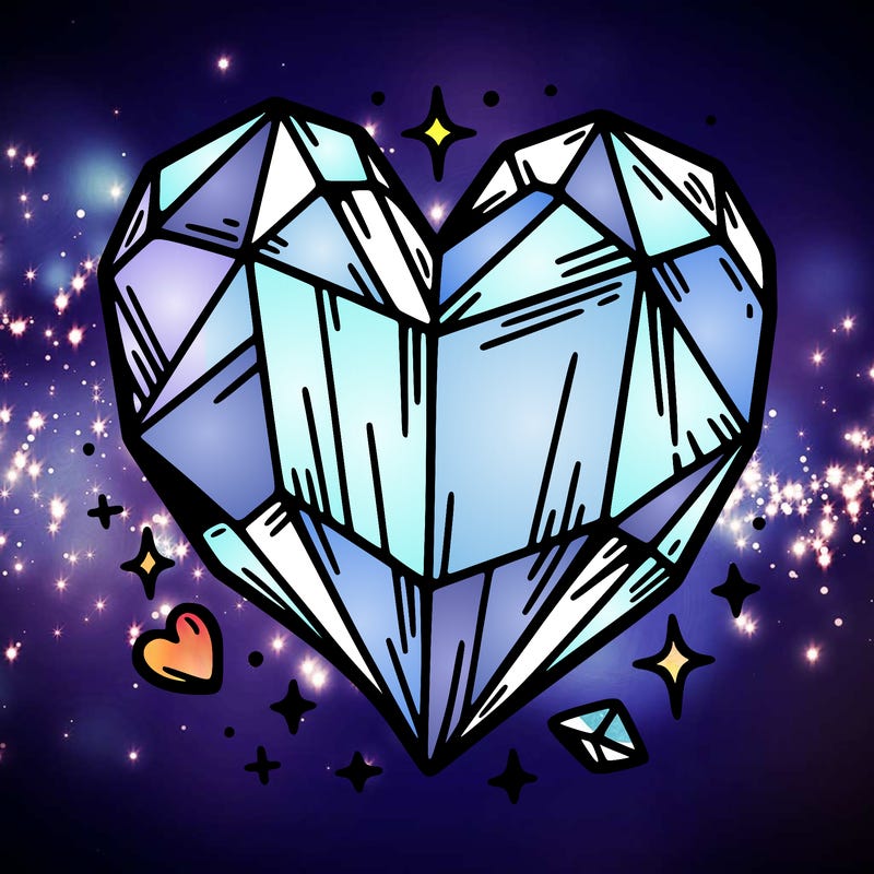 crystal heart