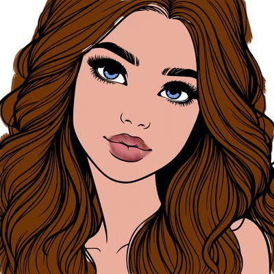 beautiful realistic girl