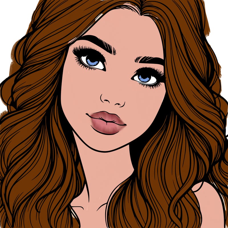 beautiful realistic girl