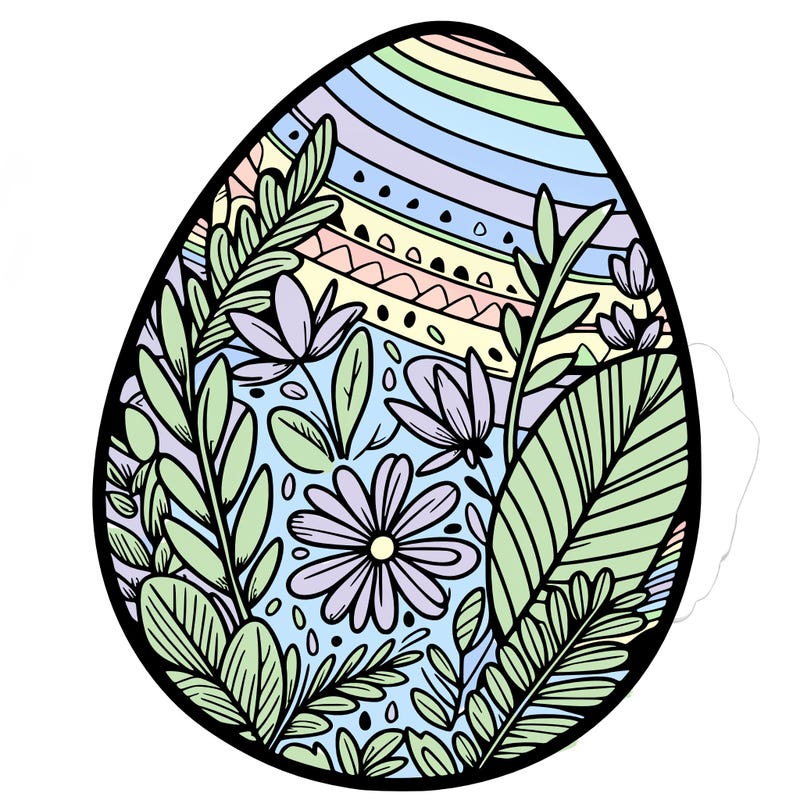 a detailed and realistic easter egg