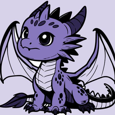 fierce baby night dragon