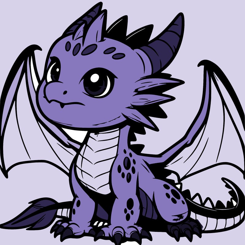 fierce baby night dragon