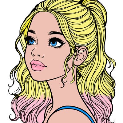 beautiful realistic girl