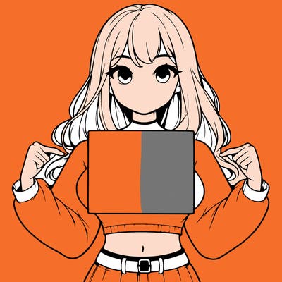 girl holding a blank sign in a long sleeve crop top