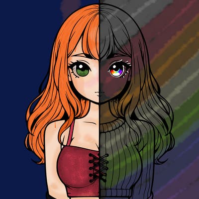 realistic girl split