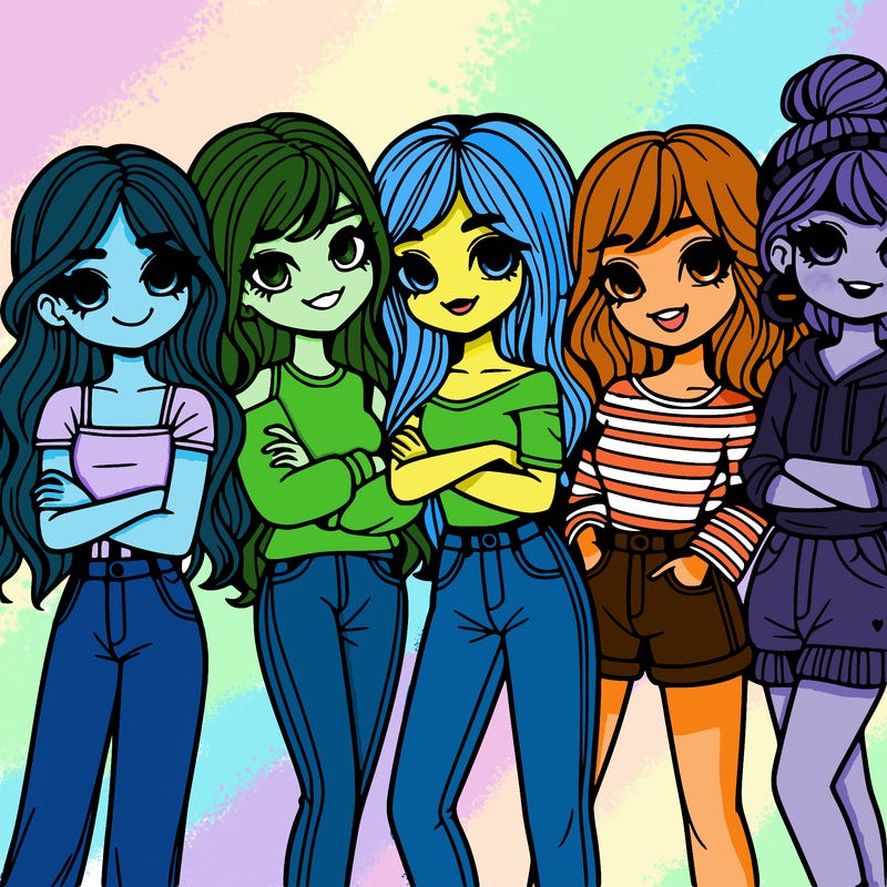 group of girl friends