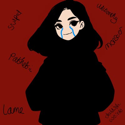 a realistic girl with a crop top and short shorts in an open jacket