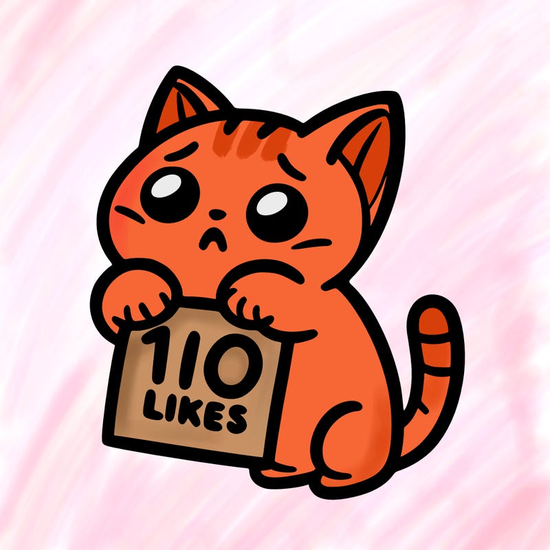 a cat begging for 10 likes