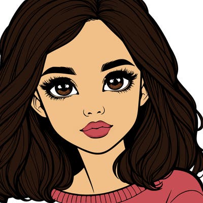 realistic girl whith cute eyes