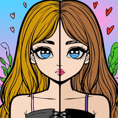 realistic girl split