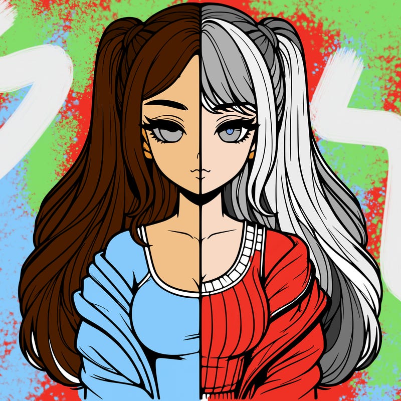 realistic girl split