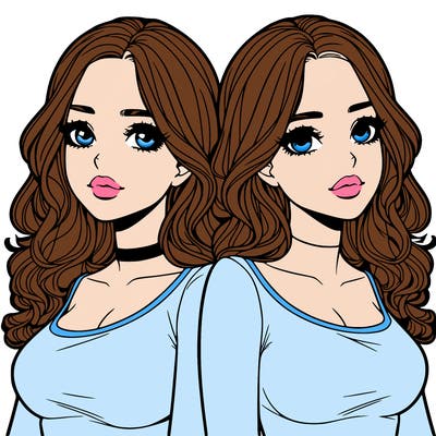 realistic twin sisters