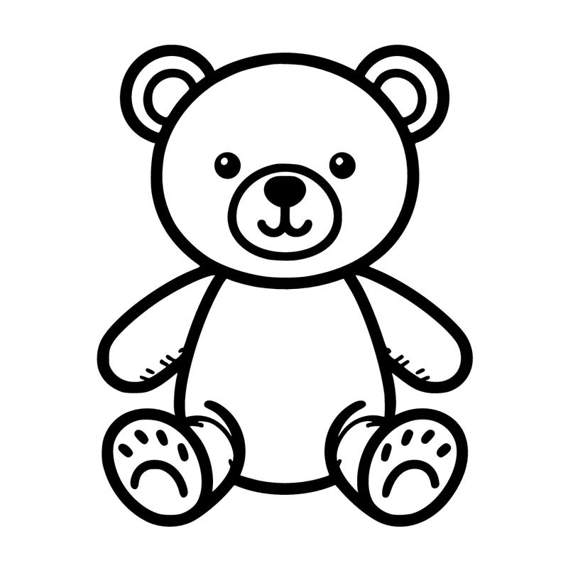simple toy teddy bear