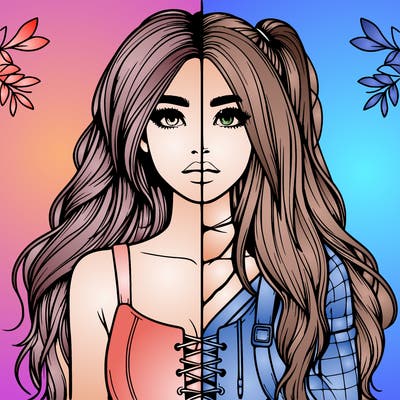 realistic girl split