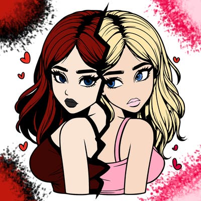 realistic girl split