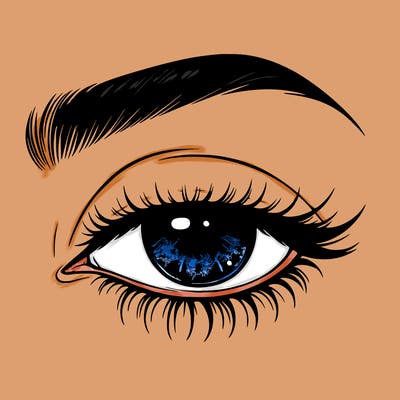 eye closed realistic