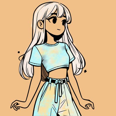 girl in a cute crop top