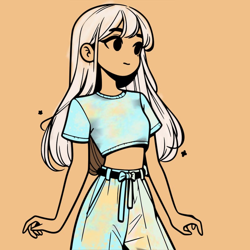 girl in a cute crop top