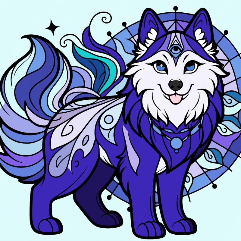 siberian huskie mystical