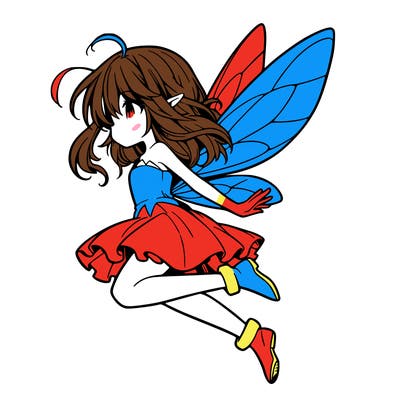 manga fairy flying