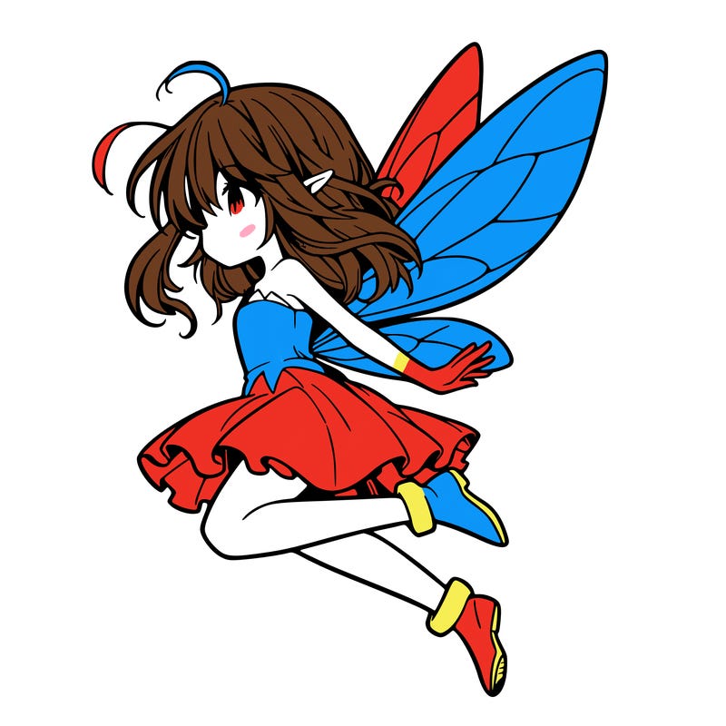 manga fairy flying