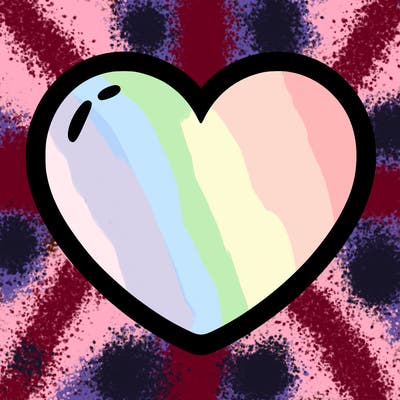 a blank heart