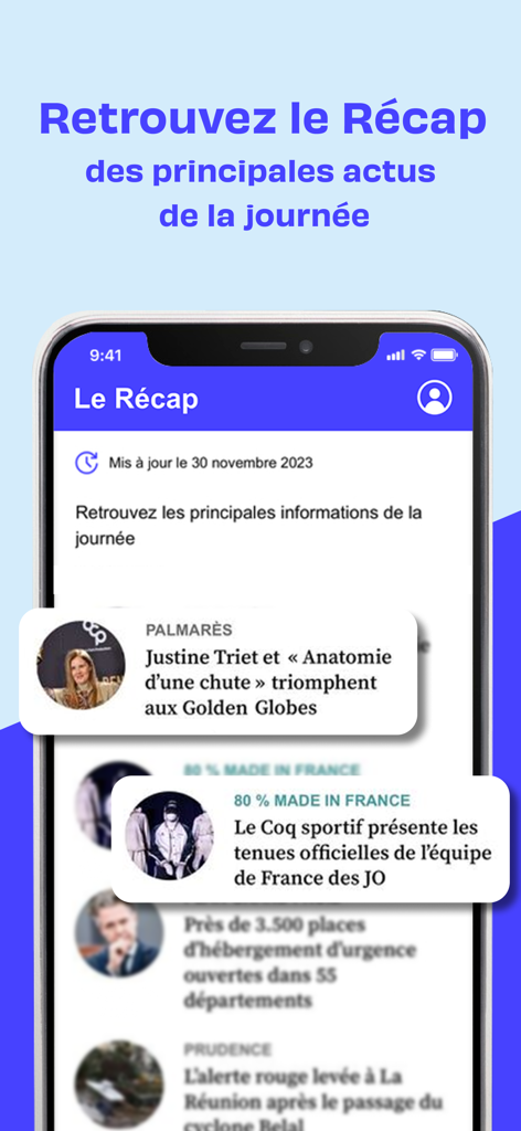 20 Minutes, news en continu - Resumen de noticias diario y función de resumen en la aplicación de noticias francesa 20 Minutos