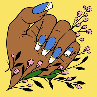 nails with french tip