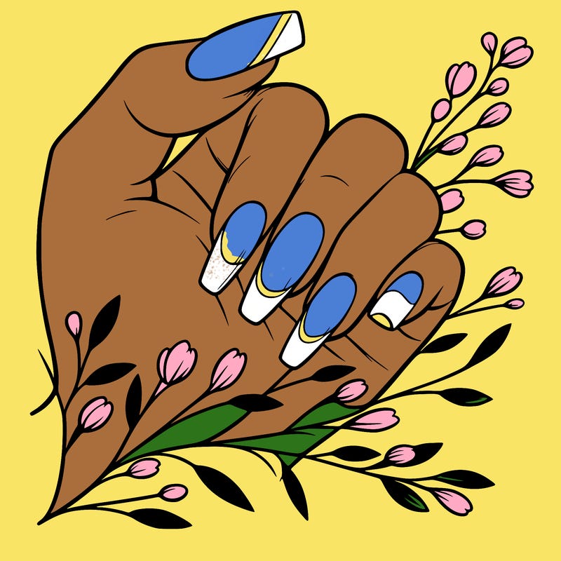 nails with french tip