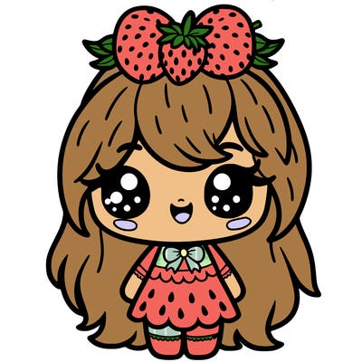 strawberry girl 🍓