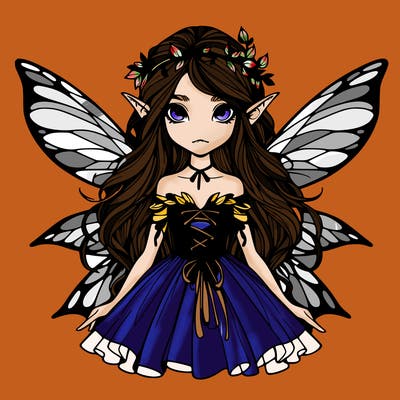 dark fairy realistic