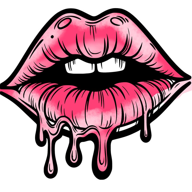 lips that look realistic and drip