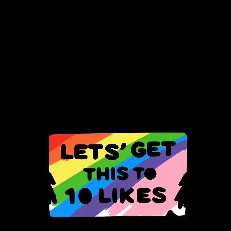 girl holding up sign that says let’s get this to 10 likes realistic