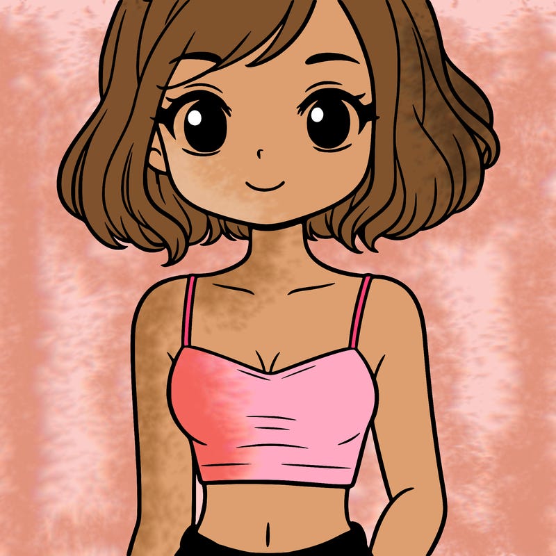 girl with crop top